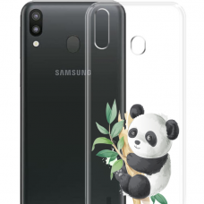 medaillewinnaar tetraëder Zeemeeuw Samsung Galaxy A10 / A20 / A20E / A30 / A30S / A40 / A50 / A50S siliconen  hoesje transparant Panda - Samsung - Nieuwetelefoonhoesjes.nl