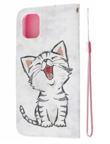 Apple iphone 11 11pro 11promax bookcase hoesje achterkant schattig katje 0