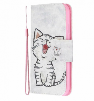 Apple iphone 11 11pro 11promax bookcase hoesje schattig katje 1