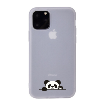 Apple iphone 11 mat siliconen hoesje panda