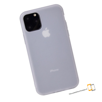 Apple iphone 11 mat transparant zacht siliconen hoesje