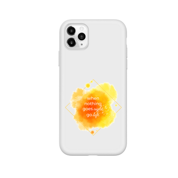 Apple iphone 11 pro 11promax siliconen hoesje when nothing goes right go left1