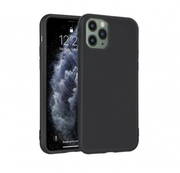 Apple iphone 11 pro max siliconen hoesje zwart