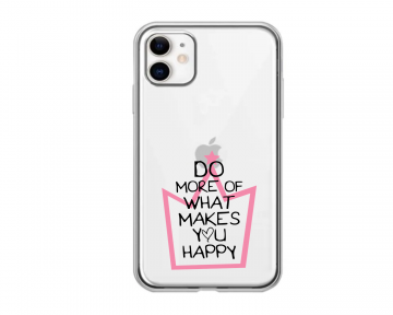 Apple iphone 11 siliconen hoesje transparant do more of what