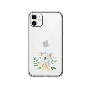 Apple iphone 11 siliconen hoesje transparant koala beertje