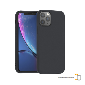 Apple iphone 12 mini zwart siliconen cover hoesje