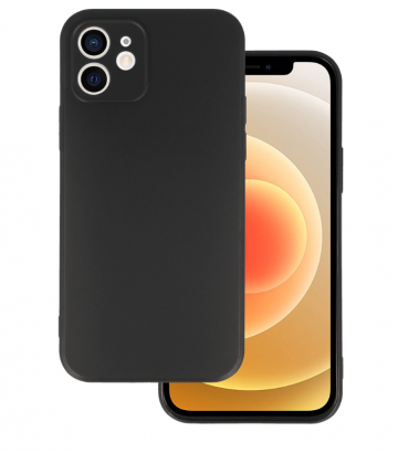 Apple iphone 12 zwart siliconen hoesje