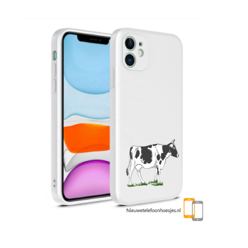 Apple iphone 12mini 12 12pro 12promax wit hoesje koe