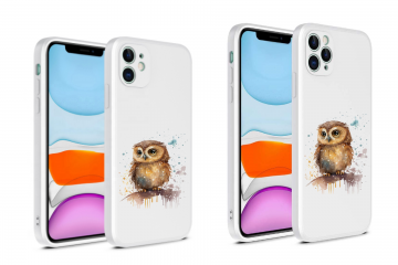 Apple iphone 12mini 12 12pro 12promax witte siliconen hoesjes uiltje