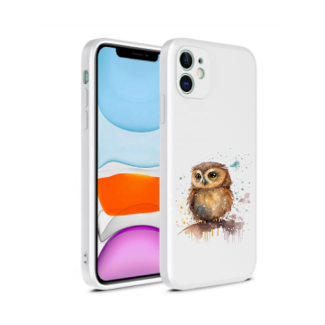 Apple iphone 12mini 12 wit siliconen uiltje