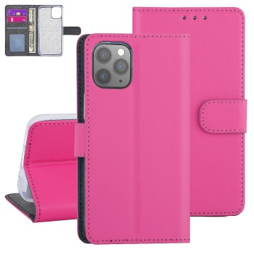 Apple iphone 12mini bookcase bescherm hoesje roze