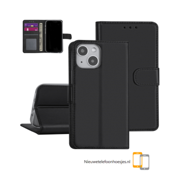 Apple iphone 13pro zwart bookcase hoesje