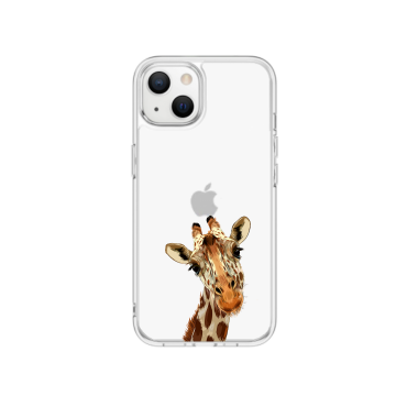 Apple iphone 13mini hoesje iphone 13 transparant hoesje siliconen hoesjes iphone giraffe