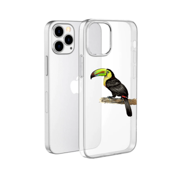 Apple iphone 13pro hoesje toekan tropische iphone 13promax hoesjes transparant hoesje siliconen hoesjes iphone toekan