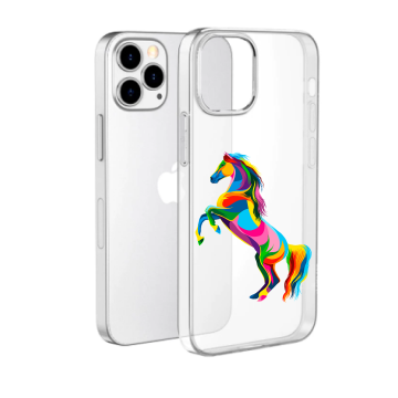 Apple iphone 13pro iphone 13promax transparant siliconen cover hoesjes paard kleuren