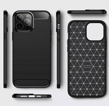 Apple iphone 15 serie siliconen hoesjes carbon look