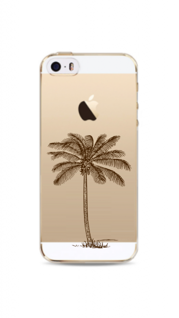 Apple iphone 5 5s se siliconen case hoesje palmboom