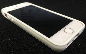 Apple iphone 5 5s se2016 siliconen hoesje wit flamingo1