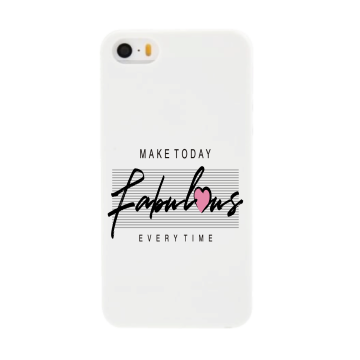 Apple iphone 5 5s se wit siliconen hoesje make today fabulous