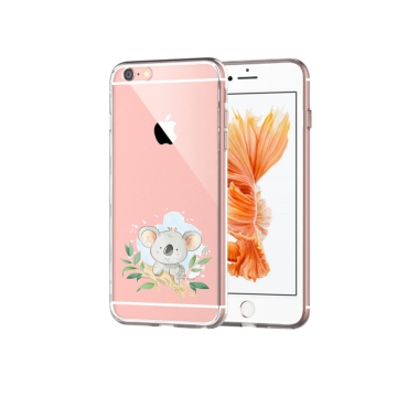 Apple iphone 6plus 6splus siliconen hoesje transparant koala beertje