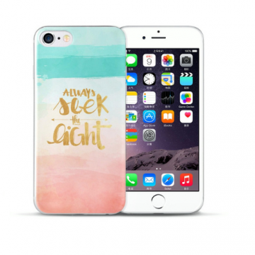Apple iphone 6 6s siliconen hoesje always seek the light