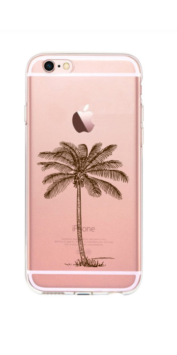 Apple iphone 6+ / 6S+ siliconen hoesje palmboom