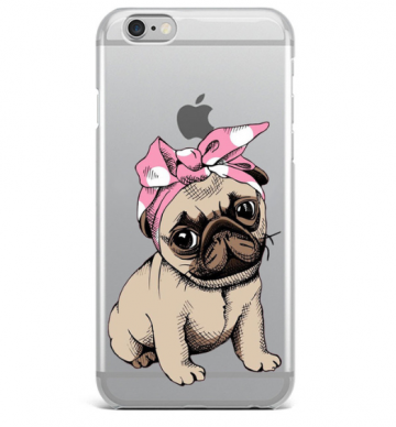 Apple iphone 6plus 6splus siliconen hoesje schattig hondje