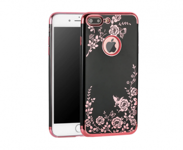 Apple iphone 6 / 6S 7 / 8 / SE2020 / SE2022 7plus / 8plus siliconen hoesjes roze goud zwart design