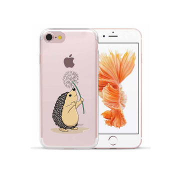 Apple iphone 7 8 SE2020 SE2022 siliconen hoesje transparant egeltje