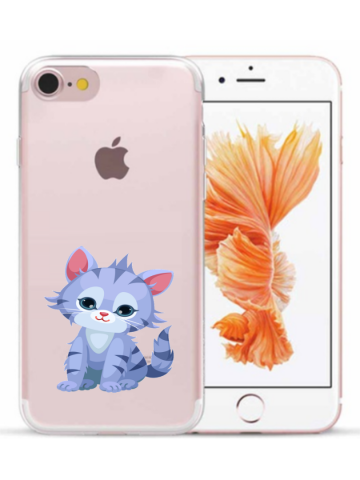 Apple iphone 7 8 SE2020 SE2022siliconen cover hoesje lief katje