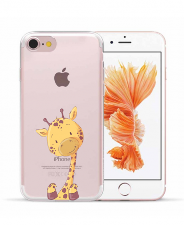 Apple iphone 7 8 SE2020 SE2022 siliconen hoesje girafje