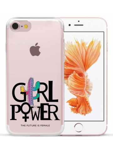 Apple iphone 7 8 SE2020 SE2022 siliconen hoesje girl power