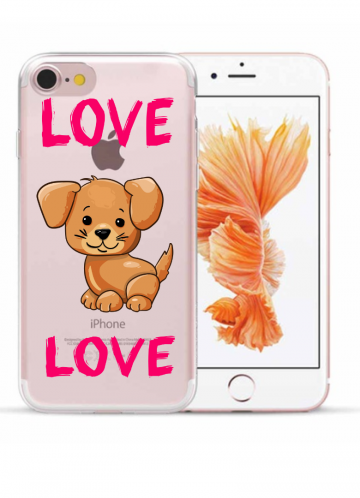 Apple iphone 7 8 SE2020 SE2022 siliconen hoesje love honje love