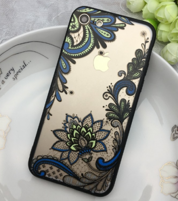 Apple iphone 7 / 8 / SE2020 / SE2022design bloemen kunststof siliconen cover hoesjes