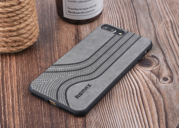 Apple iphone 7plus 8plus hoesjes backcover hoesje remax zwart grijs 7 / 8 / SE2020 hoesje / 7 Plus / 8 Plus hoesjes