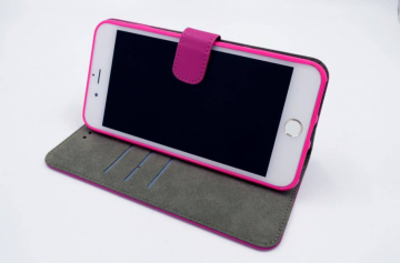 Apple iphone 7plus 8plus bookcase hoesje roze2