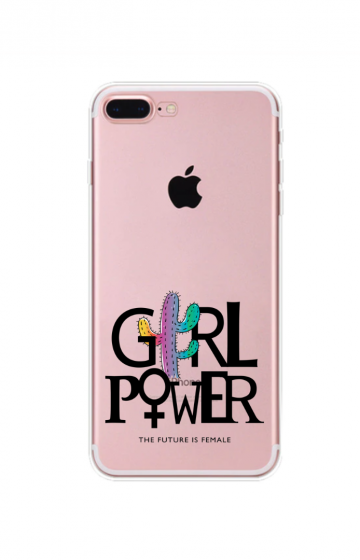 Apple iphone 7plus 8plus siliconen hoesje girl power