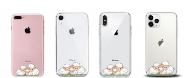 Apple iphone siliconen hoesjes transparant schattige schaapjes