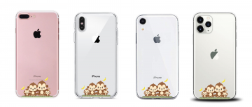Apple iphone siliconen hoesjes transparant vrolijke aapjes