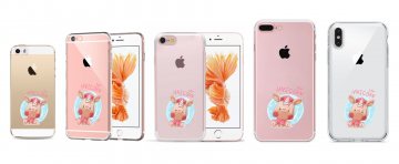 Apple iphone transparante siliconen hoesjes unicorn