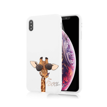 Apple iphone x xs siliconen cover hoesje wit you so cool