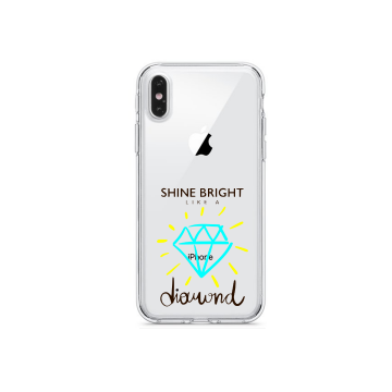 Apple iphone x xs xsmax siliconen hoesje transparant shine bright like a
