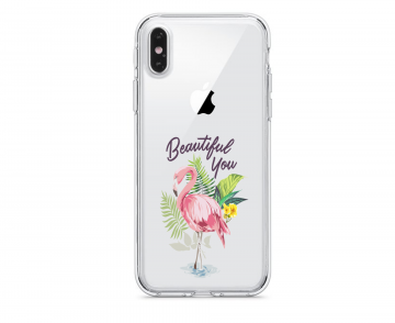 Apple iphone x xs xsmax transparant siliconen hoesje beautiful you