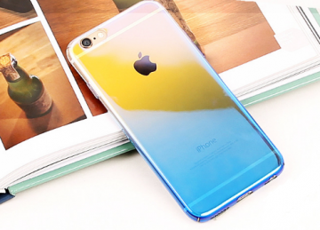 Backcover hoesje glanzend voor de Apple Iphone 6 / 6s / 7 / 8 blauw 1