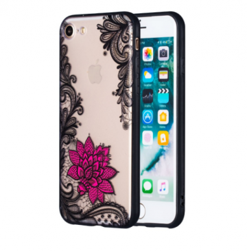 Apple Iphone 7 / 8 / SE2020 / SE2022 bloemen hoesje mandala cover hoesje apple iphone 7 8