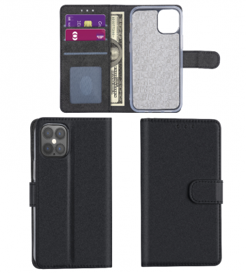 Bookcase hoesje zwart apple iphone 12promax
