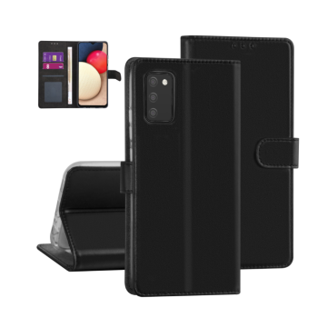 Bookcase zwart voor de samsung galaxya02s
