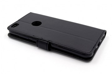 Huawei ascend p8 lite 2017 boekcase hoesje zwart 1