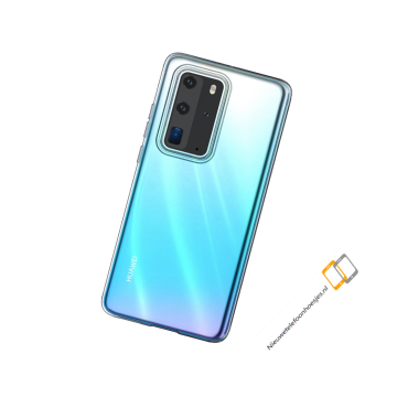 Huawei p40 pro hoesje transparant siliconen cover telefoon hoesje