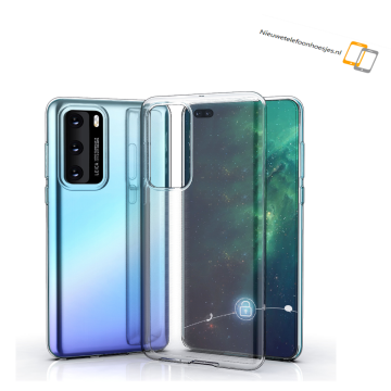 Huawei p40 hoesje transparant siliconen telefoon hoesje